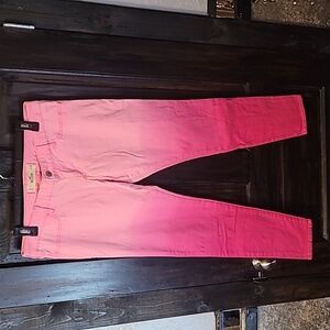 Hollister pink ombre pants … beautiful.. size 29/ sz 9